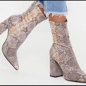 Brand new snake skin boots